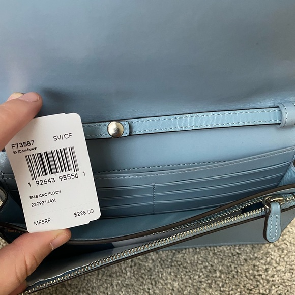 Coach Croc Crossbody fold over bag - Picture 4 of 6